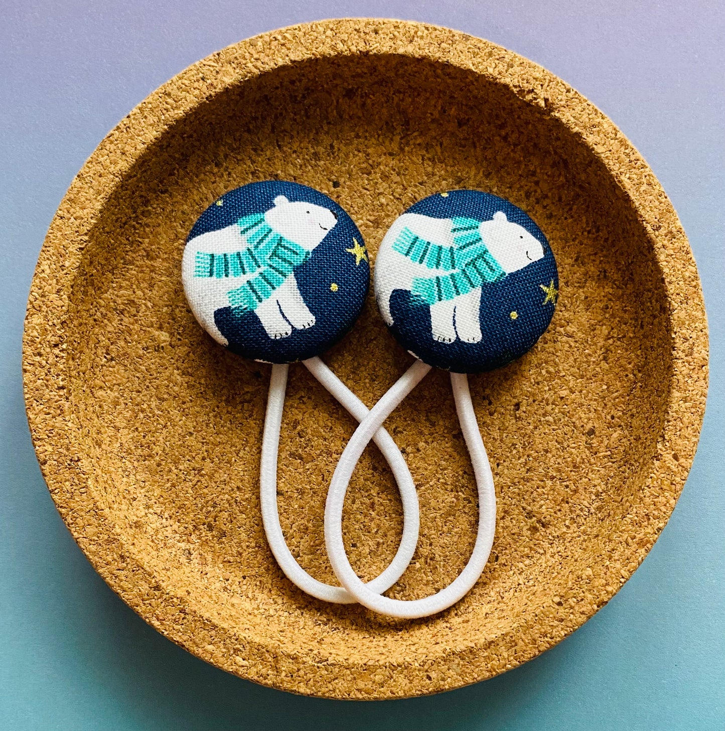 Cosy Polar Bears (Navy)