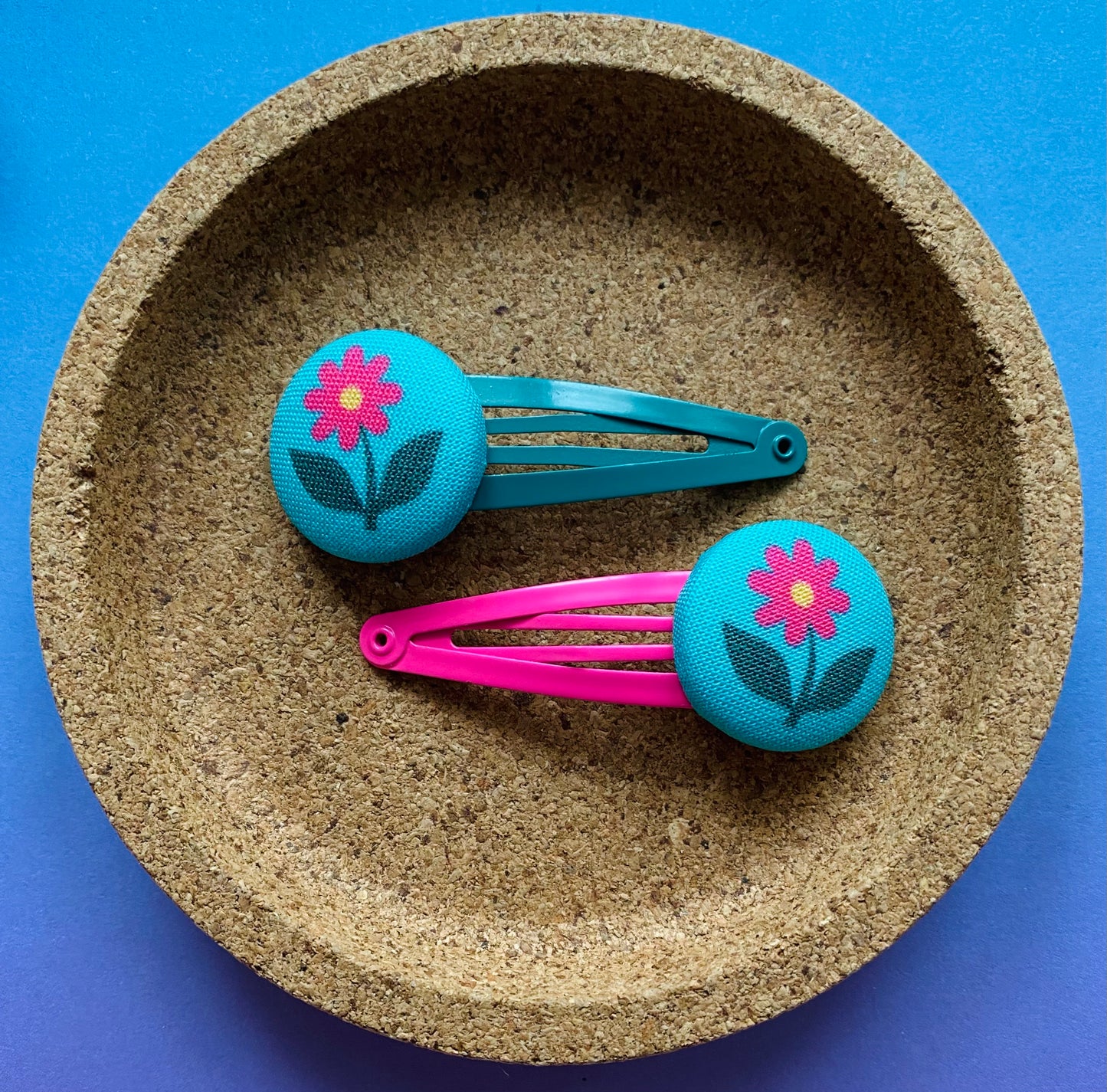 Little Pink Flower (Teal)