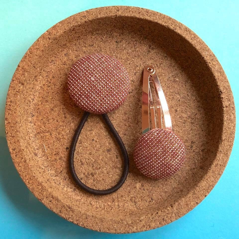 Rose Gold Metallic Linen