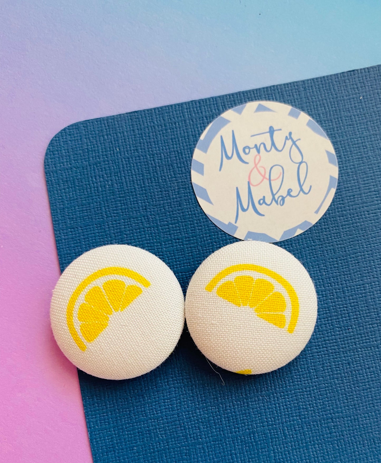 Sale: Lemon Small Bobbles (Pair)