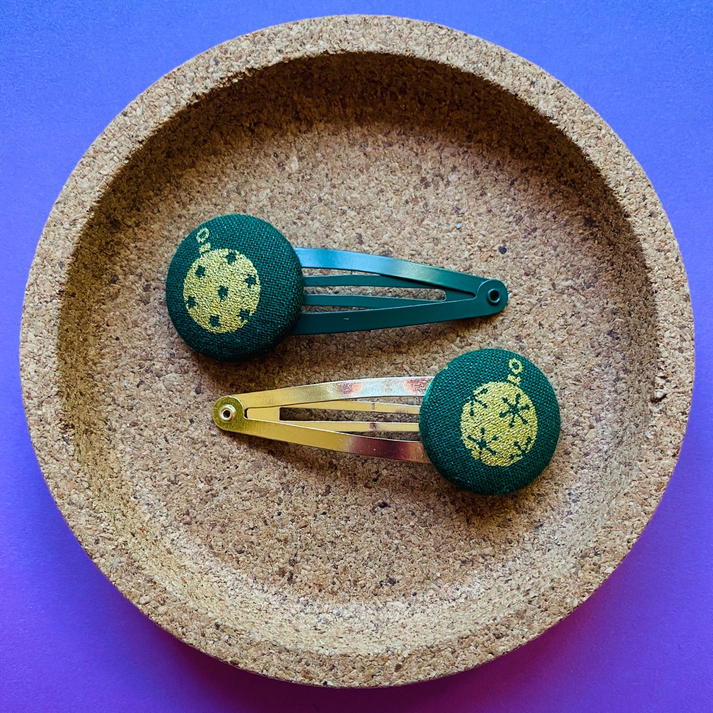 Glittery Gold Christmas Baubles