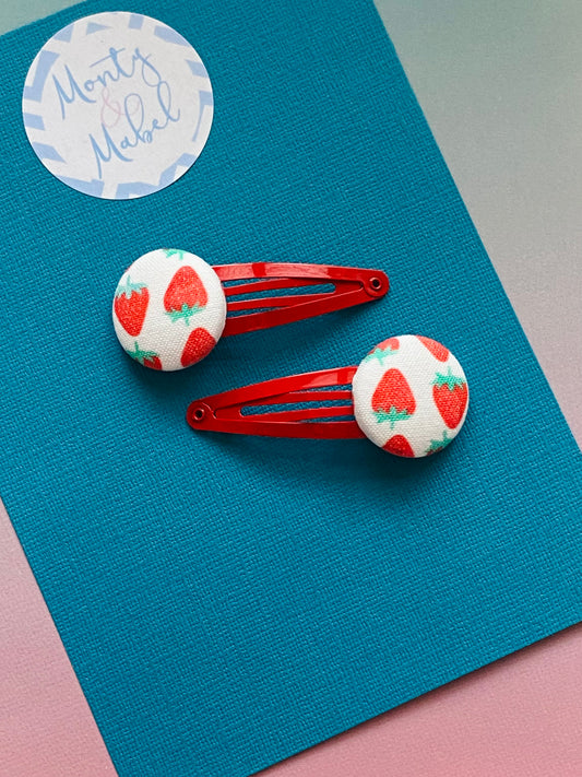 Sale: Strawberries Standard Clips (Pair)
