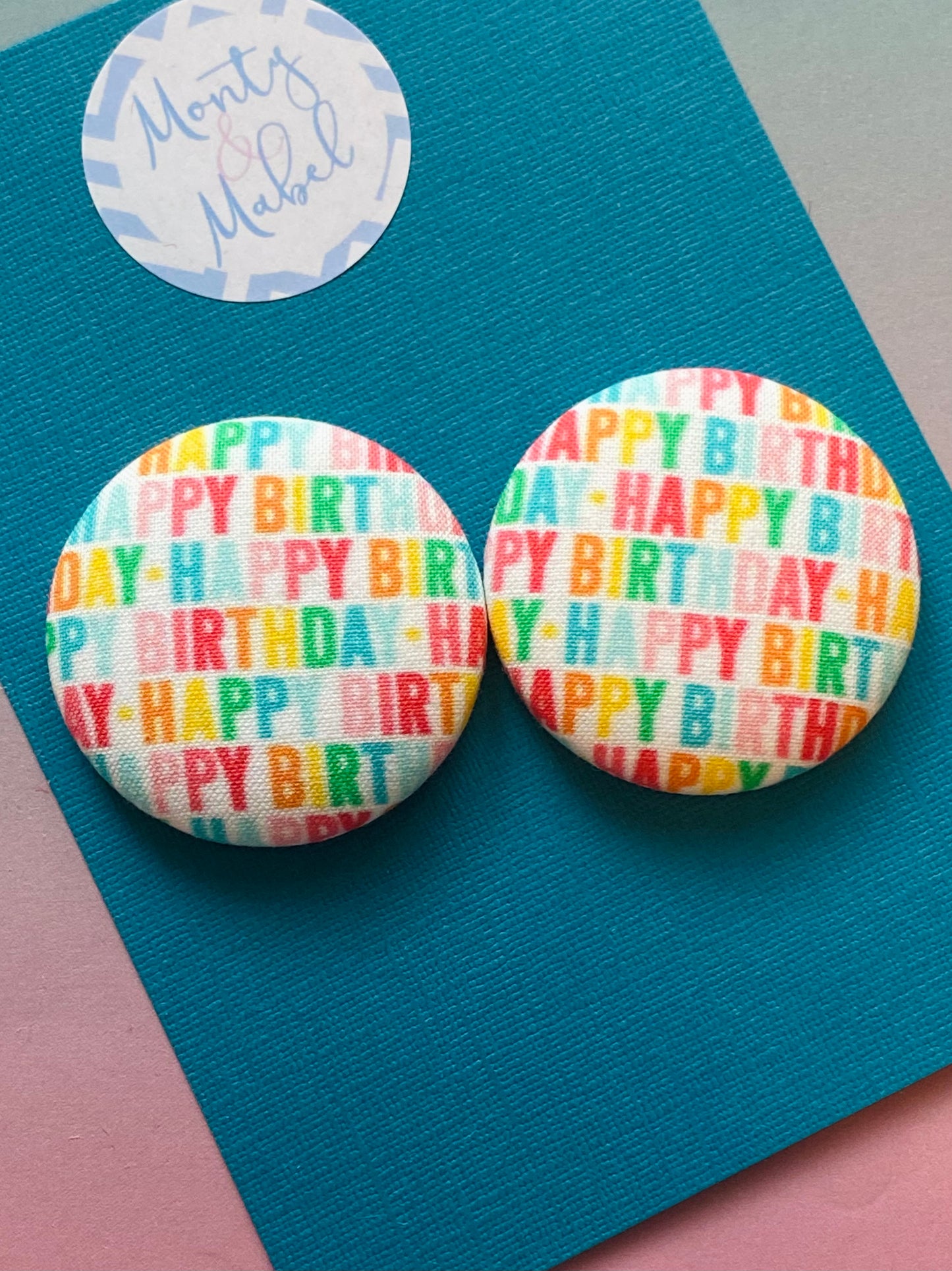 Sale: *SECONDS*  Happy Birthday Large Bobble (Single)