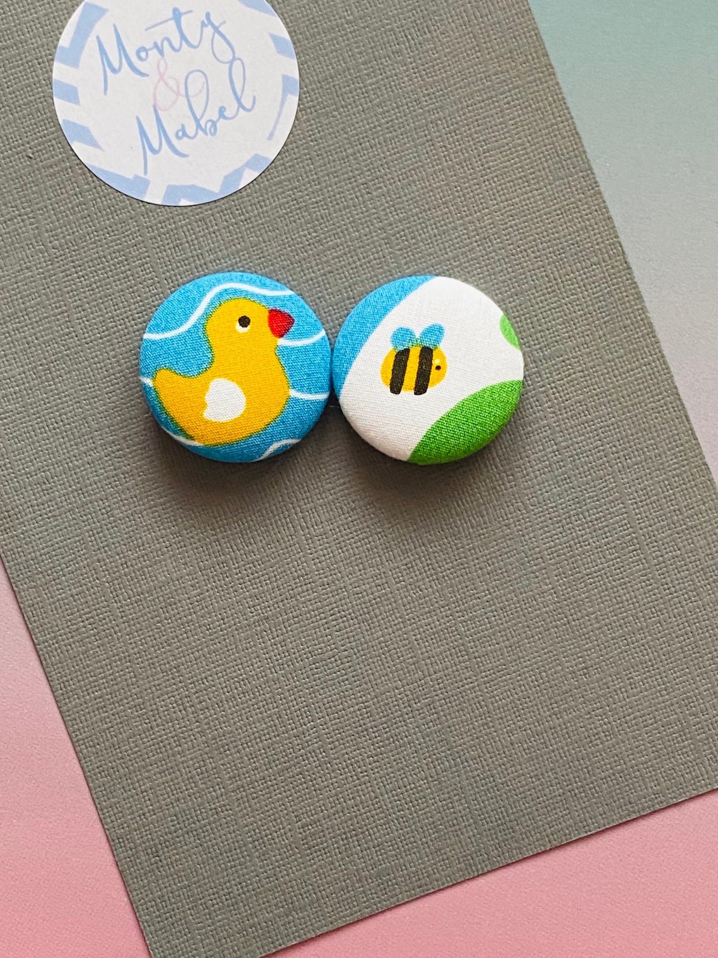 Sale: Frugi Duck & Bee Small Bobbles (Pair)