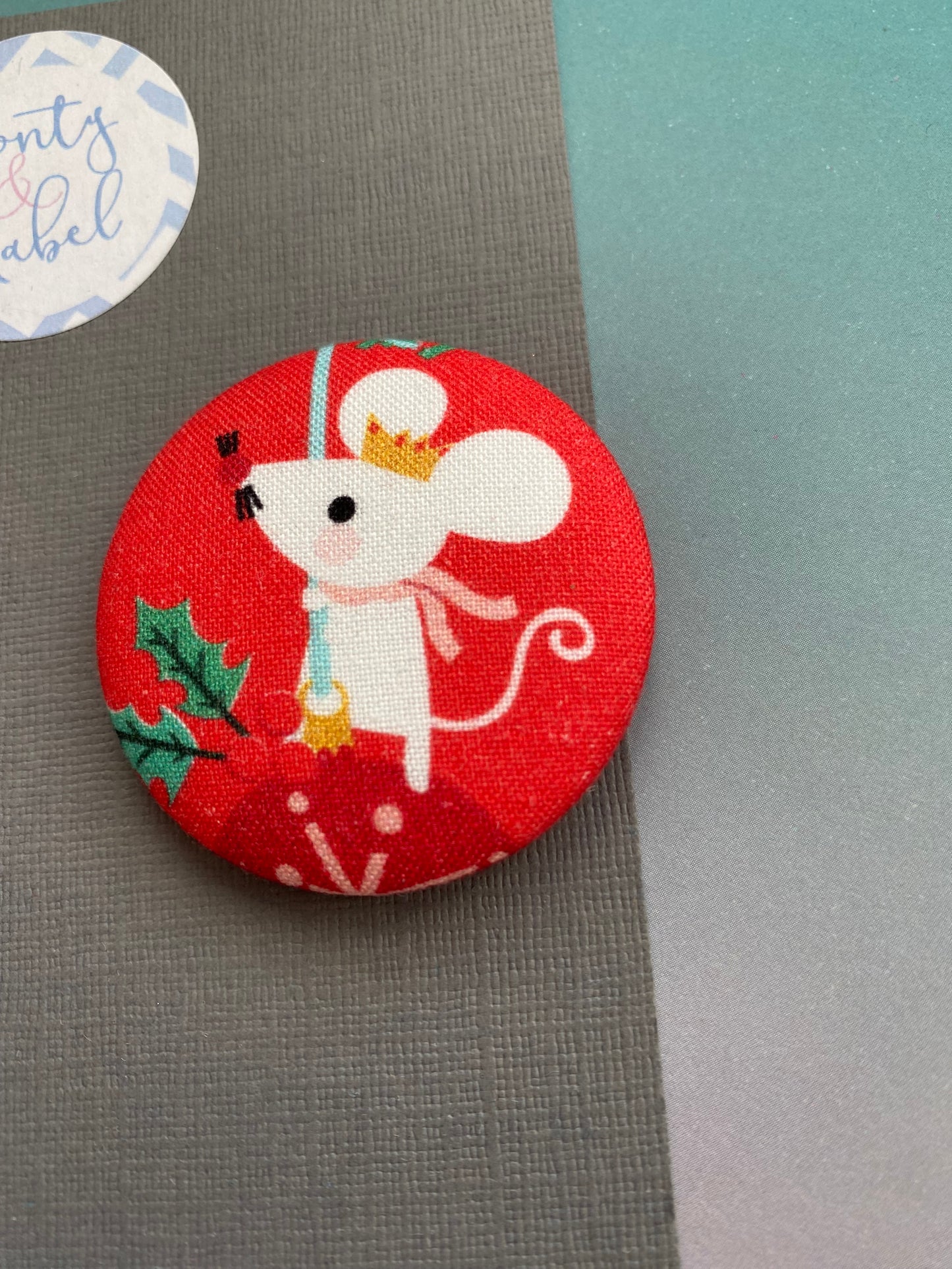 Sale: *SECONDS* Christmas Mouse Large Bobble (Single