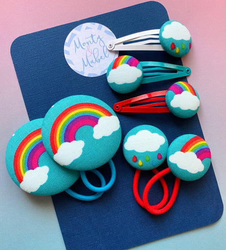 Teal Rainbows & Rain Clouds