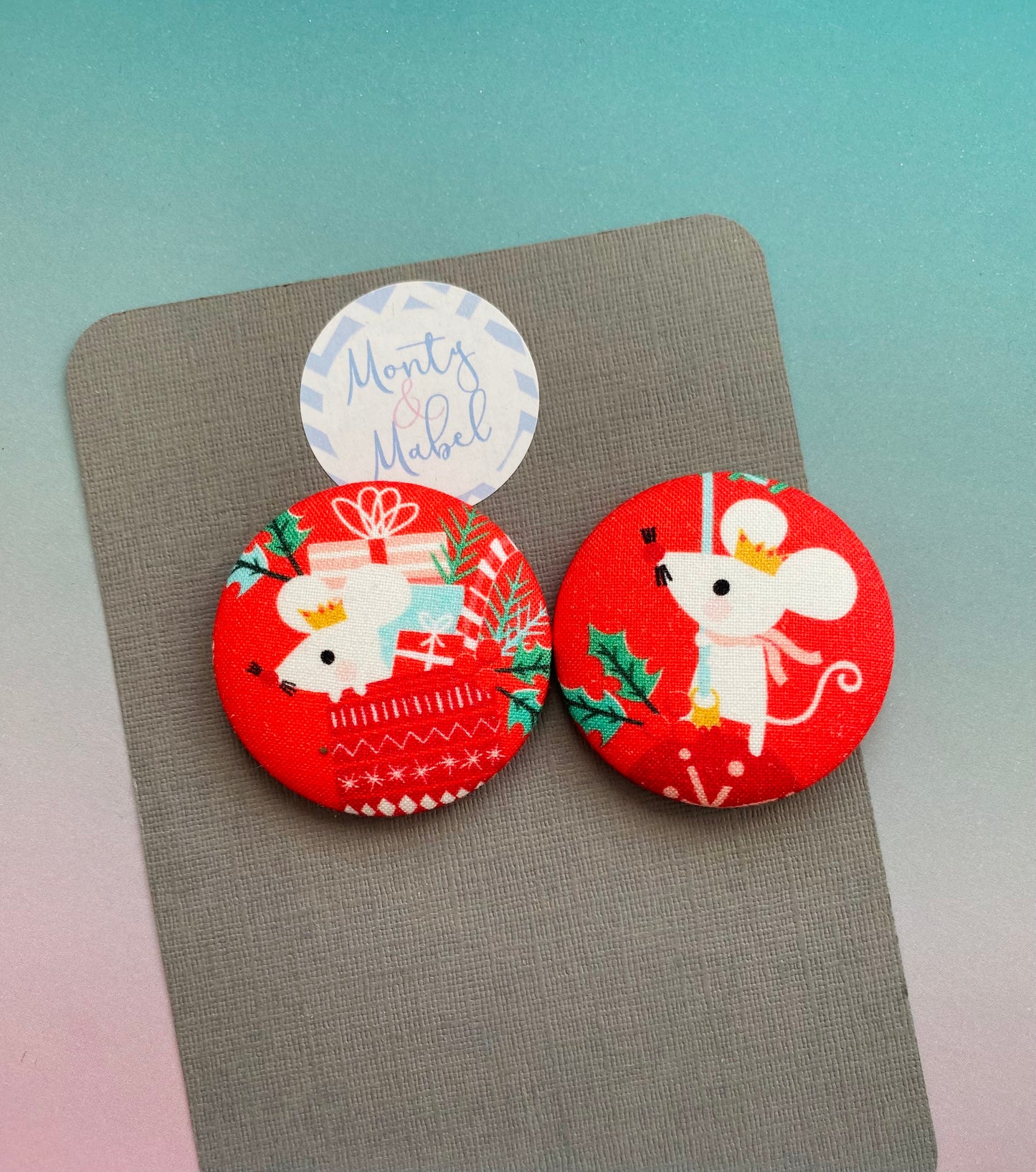 Sale: *SECONDS* Christmas Mouse Large Bobble (Single