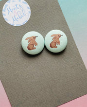 Sale: Mint Bunnies Small Bobbles (Pair)