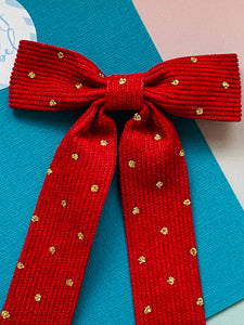 Rich Red Cord Bow