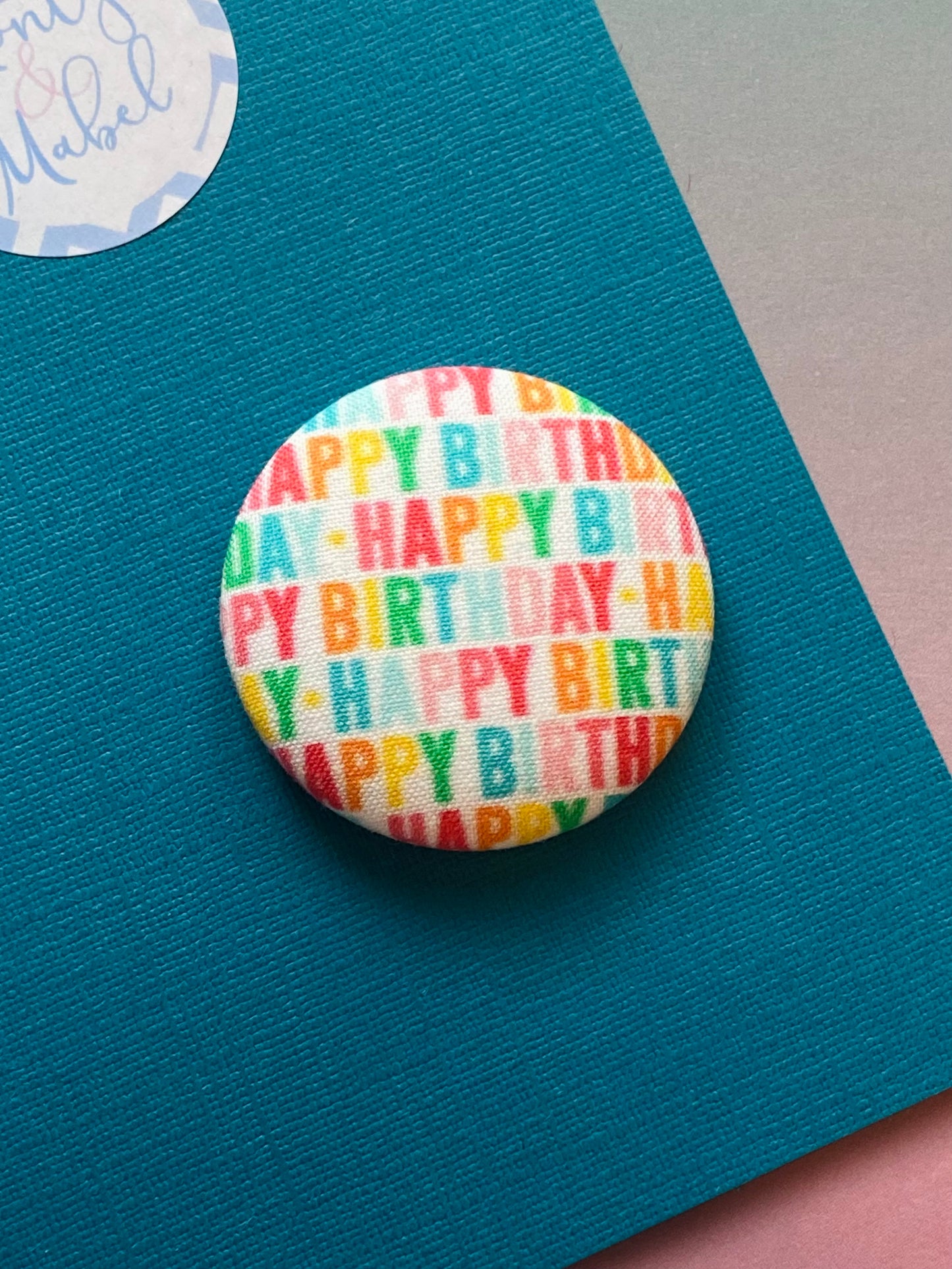 Sale: *SECONDS*  Happy Birthday Large Bobble (Single)