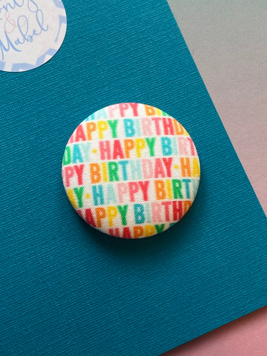 Sale: *SECONDS*  Happy Birthday Large Bobble (Single)