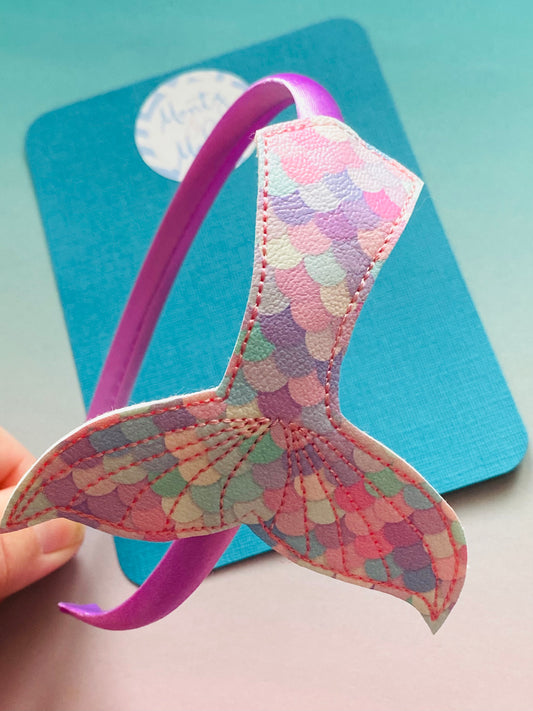 Sale: Embroidered Mermaid Tail Headband