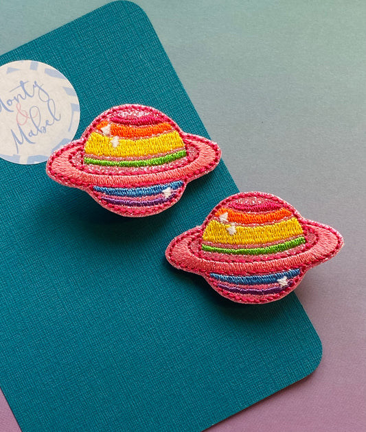 Rainbow Saturn Feltie