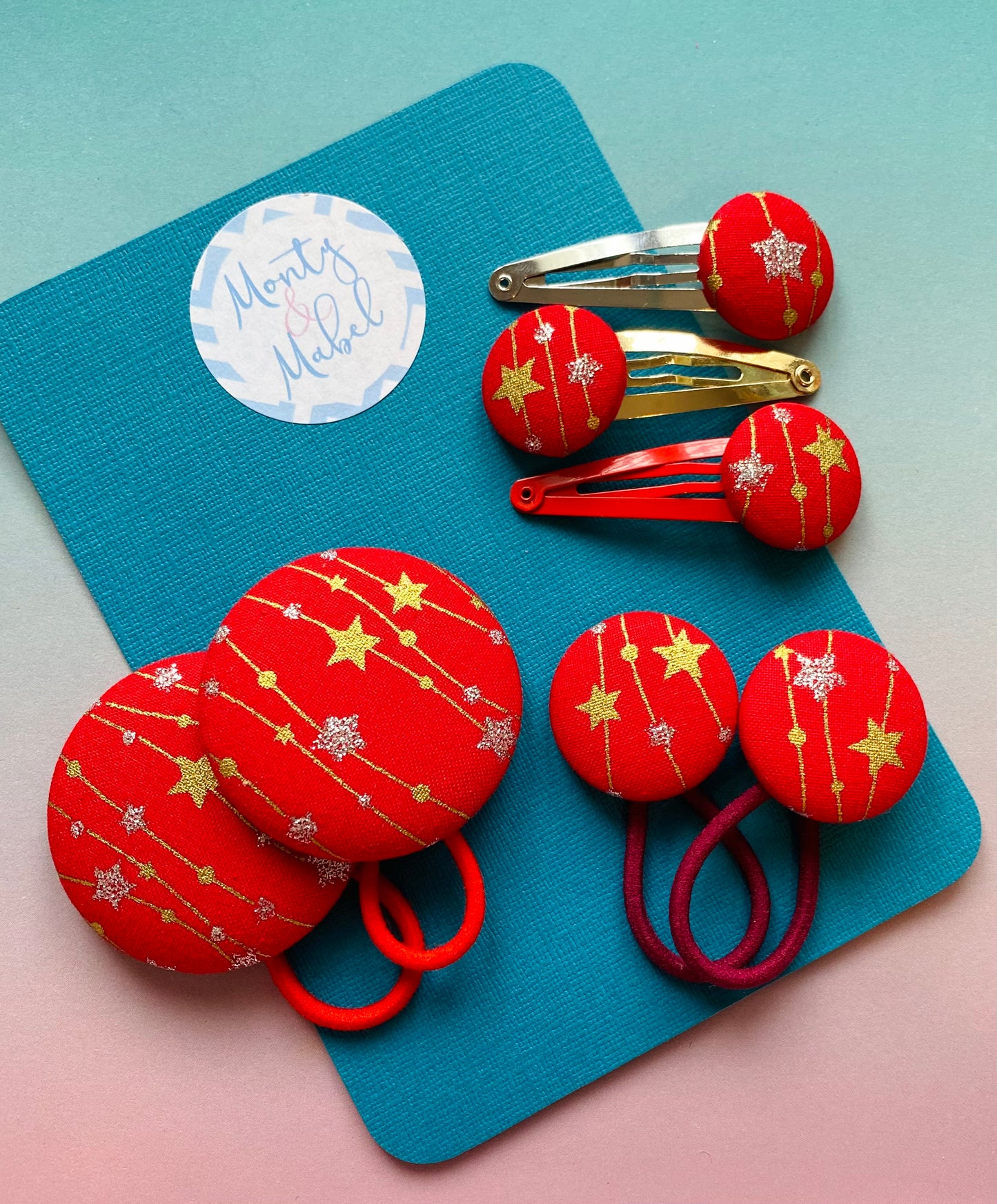 Glittery Stars (Red)