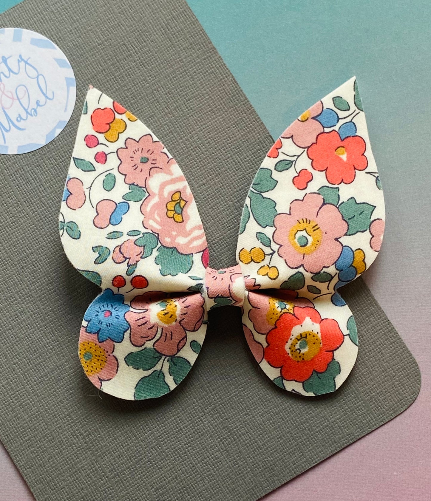 Sale: Liberty Floral Large Butterfly Bow