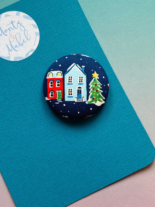 Sale: Liberty Christmas Village Large Bobble (Single)