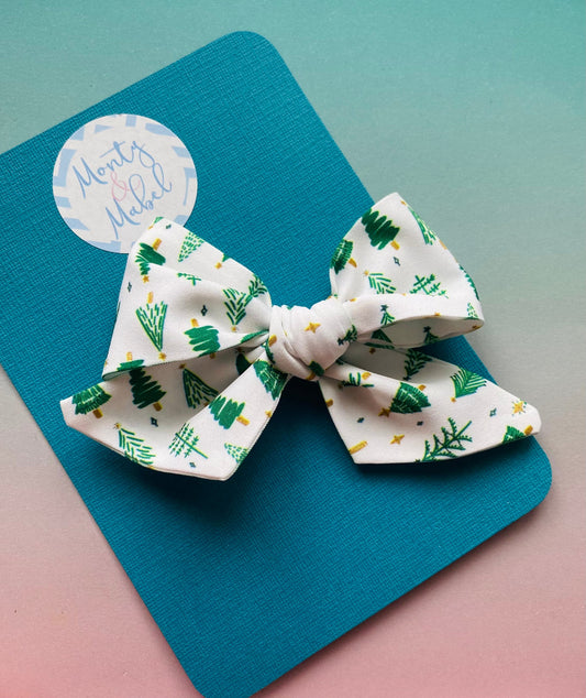 Sale: Christmas Tree Sewn Bow
