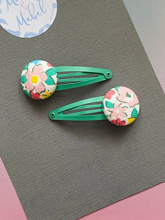 Sale: Boden Floral Standard Clips (Pair)