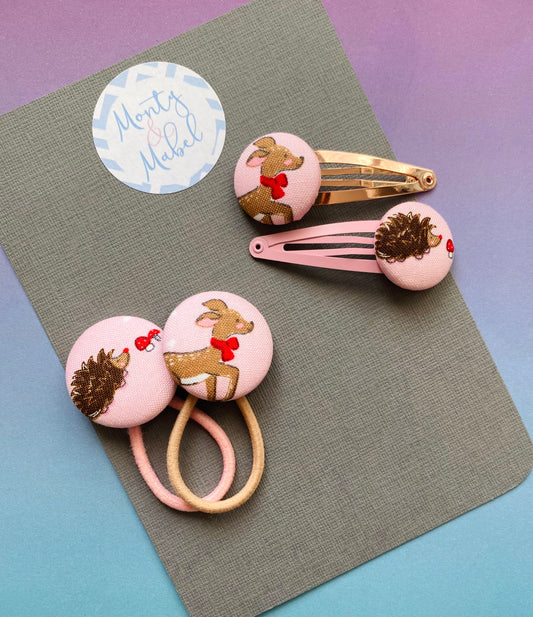 Pink Hedgehog & Deer