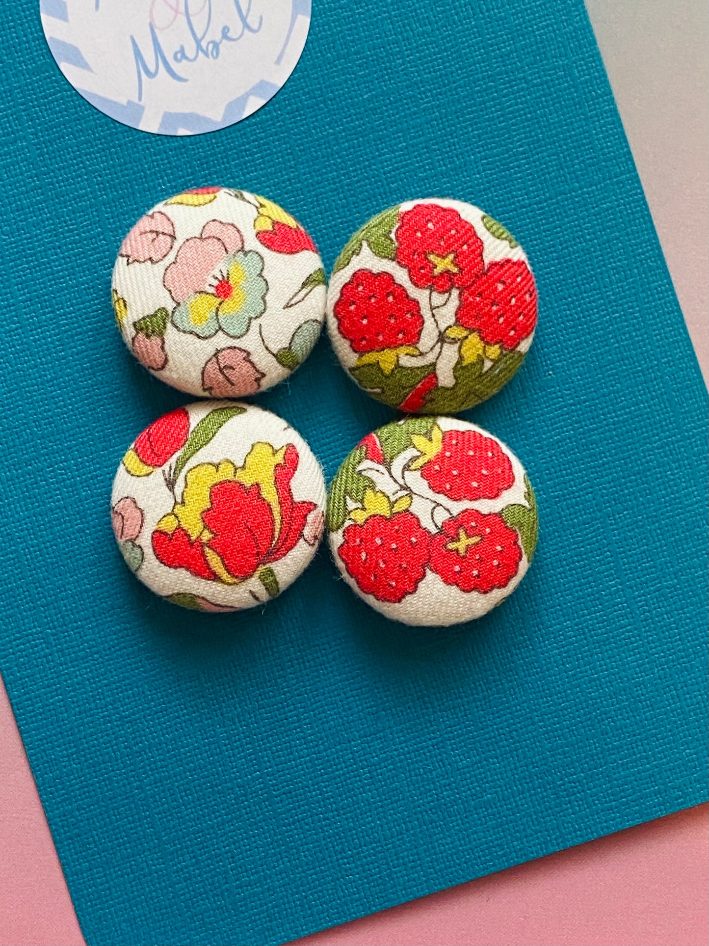 Sale: Boden Berry Floral Small Bobbles (Pair)