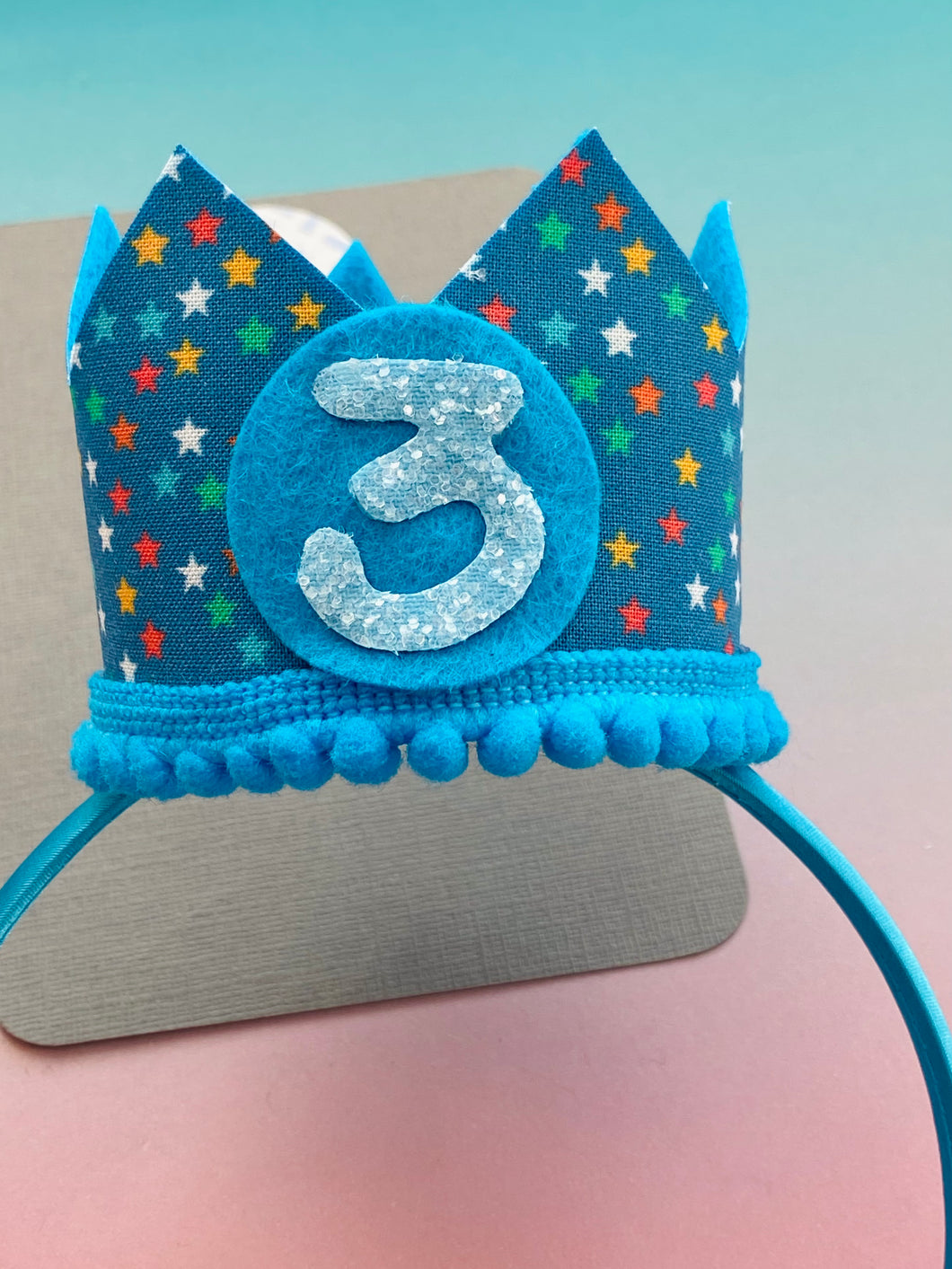 Sale: Age 3 Star Crown on Headband