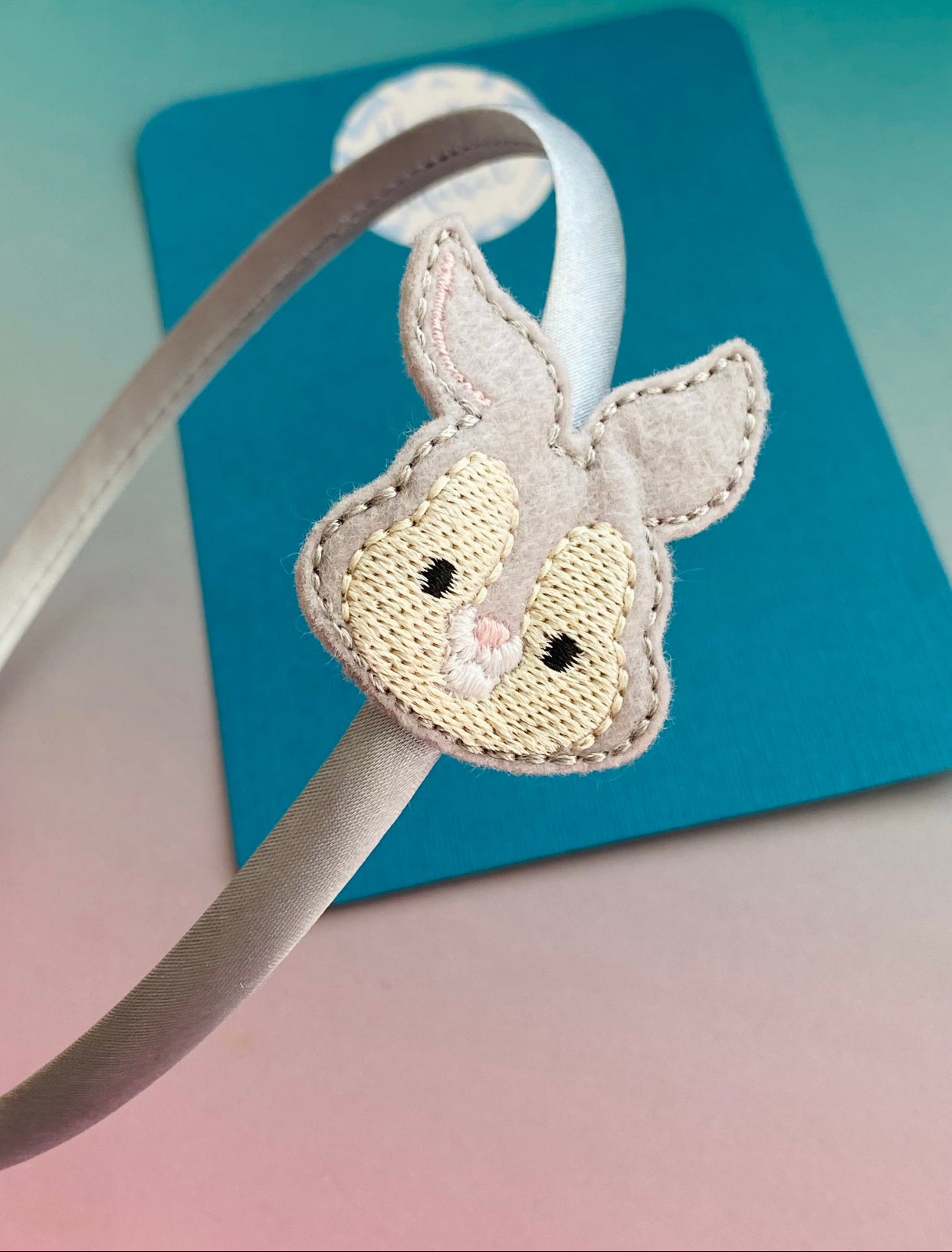 Grey Bunny Feltie