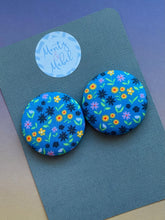 Sale: Blue Floral Large Bobble (Single)