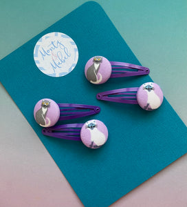 Sale: Purple Cats Standard Clips (Pair)