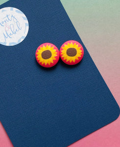 Sale: Sunflowers Tiny Bobbles (Pair)