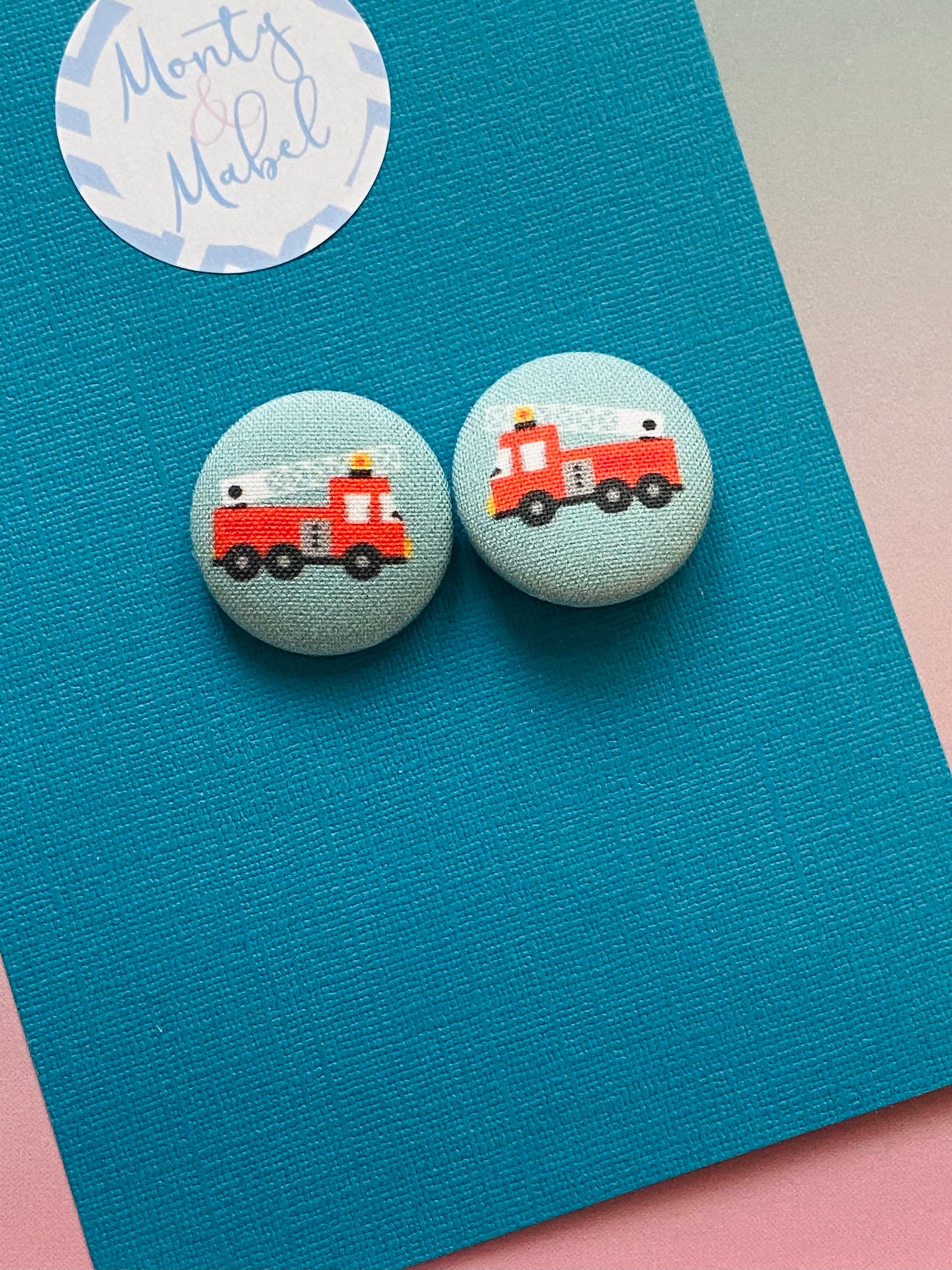 Sale: Fire Engine Small Bobbles (Pair)