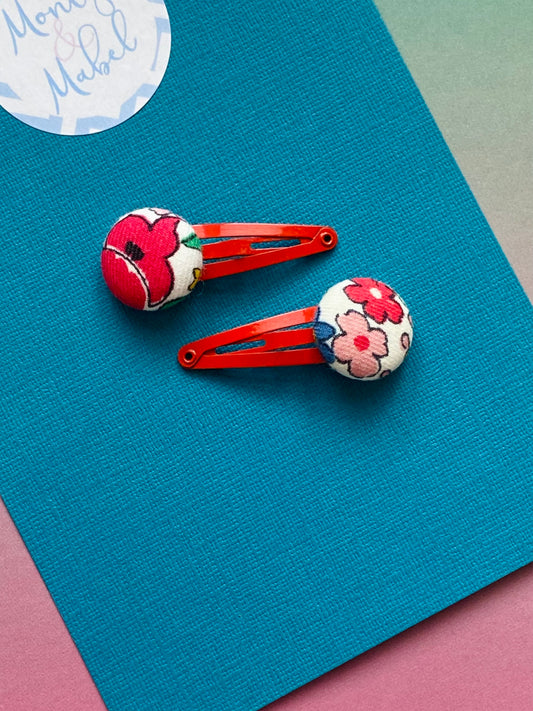 Sale: Boden Floral Tiny Clips (Pair)