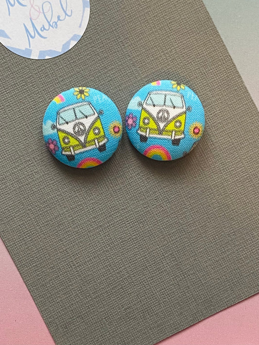 Sale: Blue Campervan Small Bobbles (Pair)