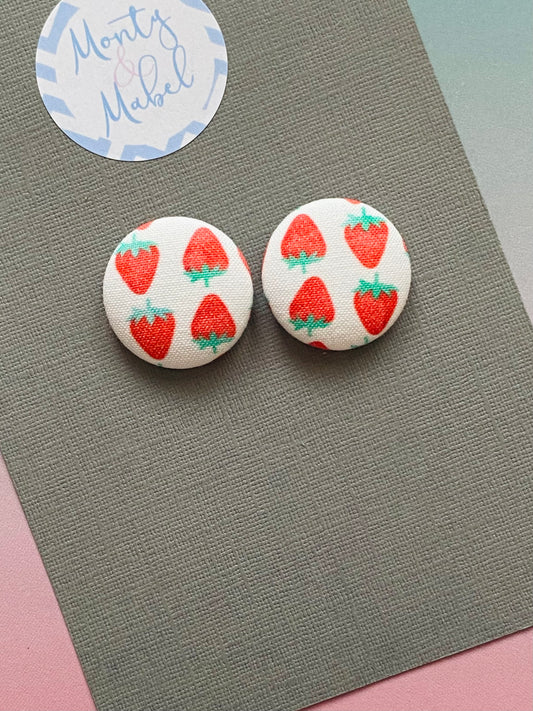 Sale: Strawberries Small Bobbles (Pair)