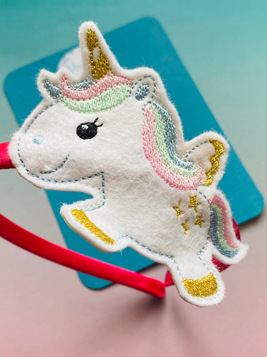 Sale: Embroidered Unicorn Headband