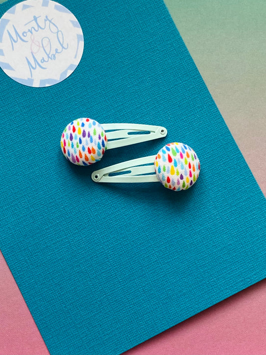 Sale: Raindrops Tiny Clips (Pair)