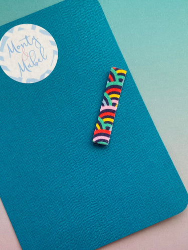 Sale: Layered Rainbows Plain Fringe Clip