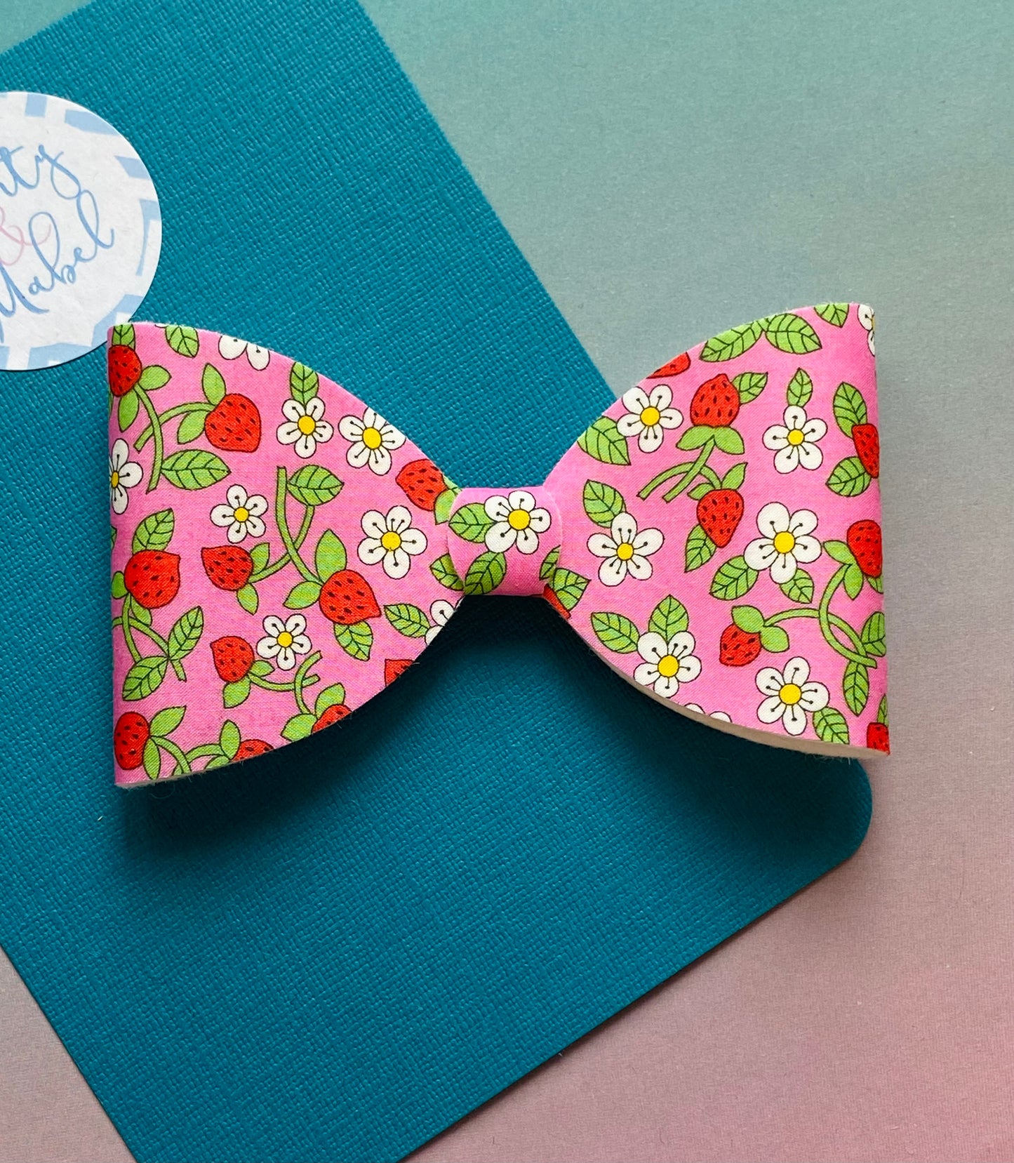 Sale: Liberty Strawberries Classic Bow