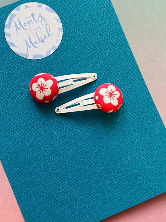 Sale: Frugi Floral Tiny Clips (Pair)