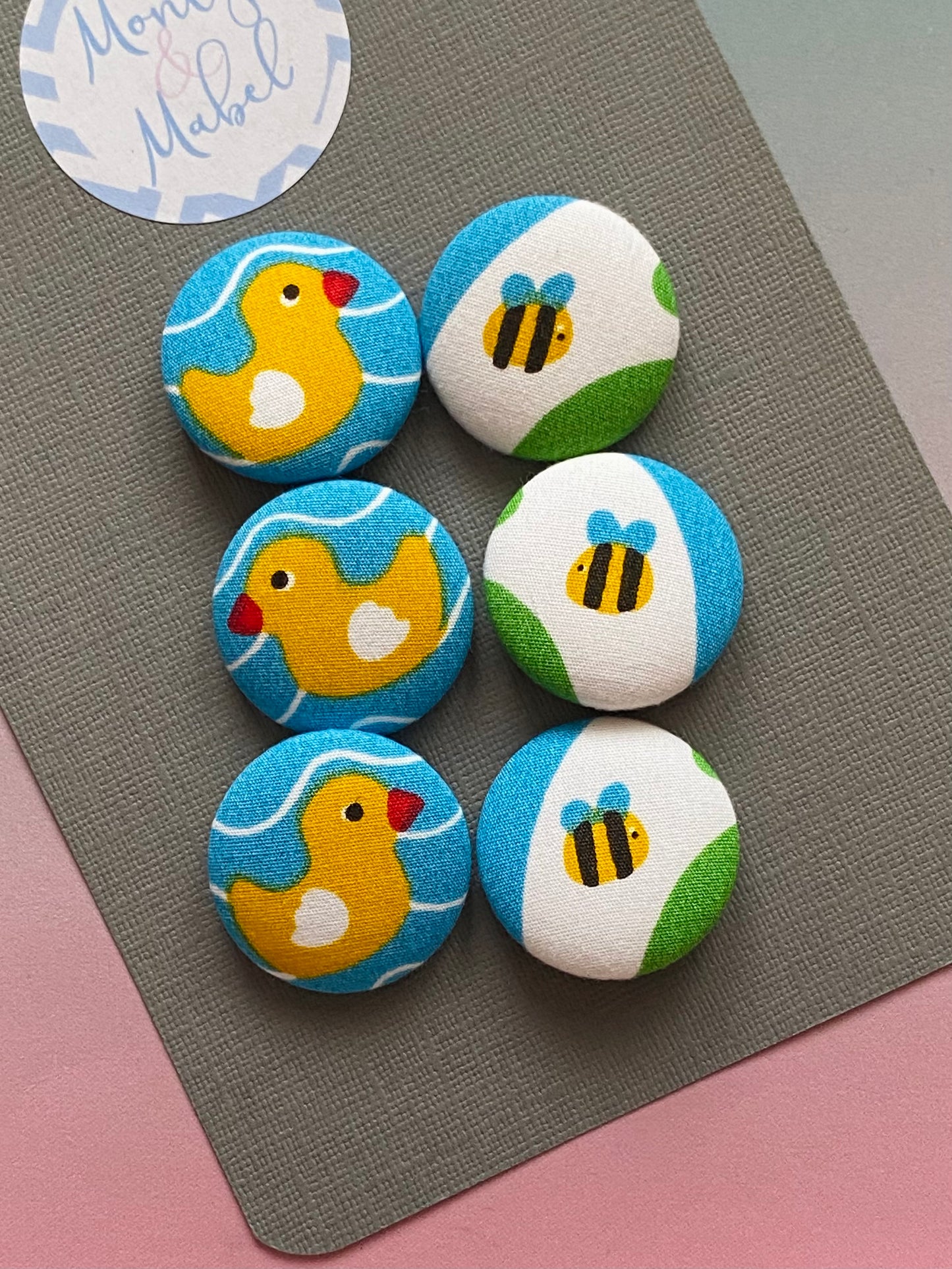 Sale: Frugi Duck & Bee Small Bobbles (Pair)