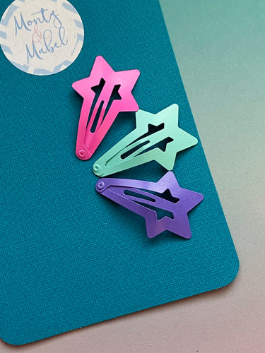 Sale: *SECONDS* Colourful Star Clips (Trio)