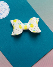 Sale: Polka Dot Lemons Small Bow