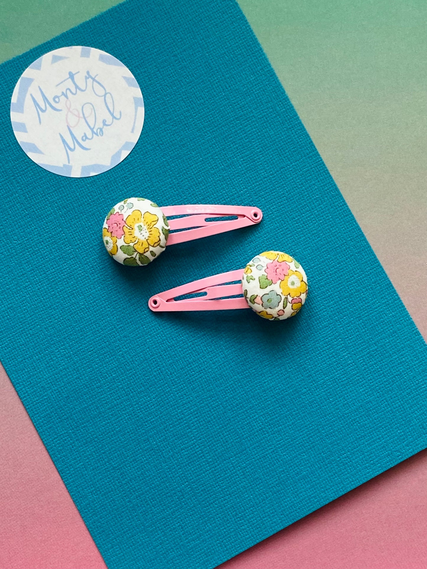 Sale: Liberty Floral Tiny Clips (Pair)