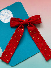 Rich Red Cord Bow