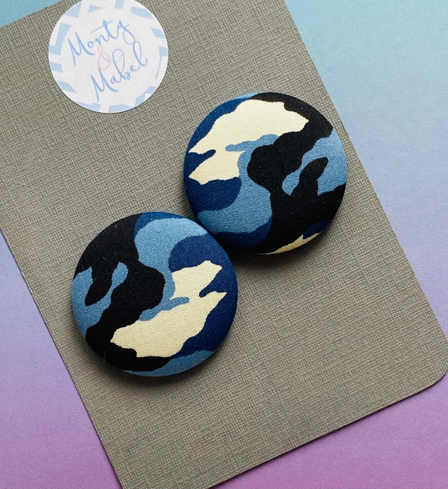 Sale: Blue Camo Large Bobble (Single)