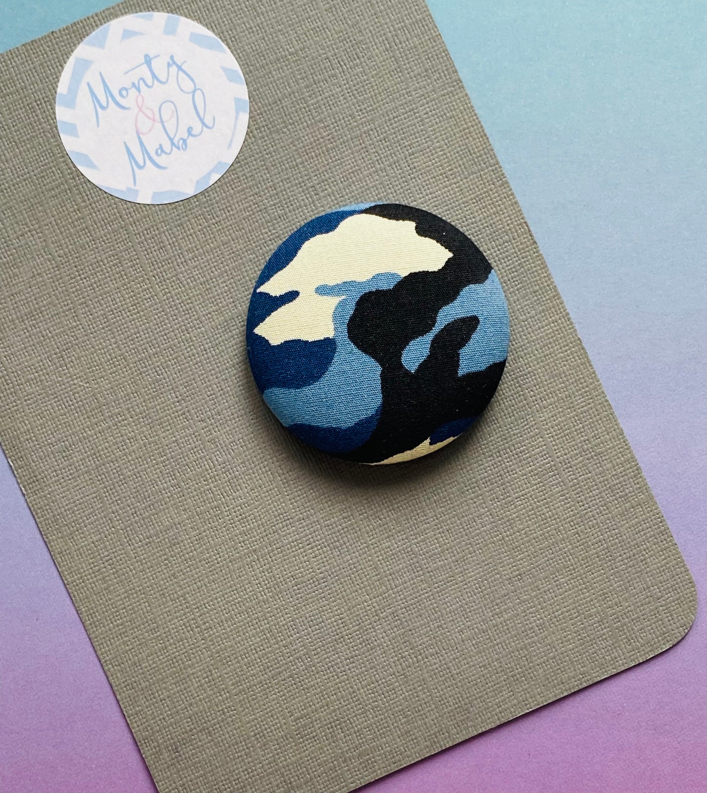 Sale: Blue Camo Large Bobble (Single)