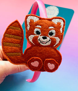 Embroidered Red Panda Slider