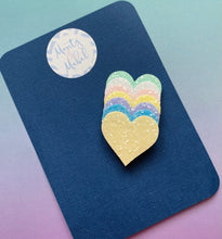 Sale: Pastel Glitter Rainbow Hearts