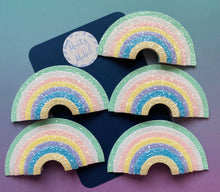 Sale: Large Pastel Glitter Rainbow