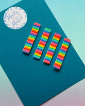 Sale: Rainbow Stripes Plain Fringe Clip