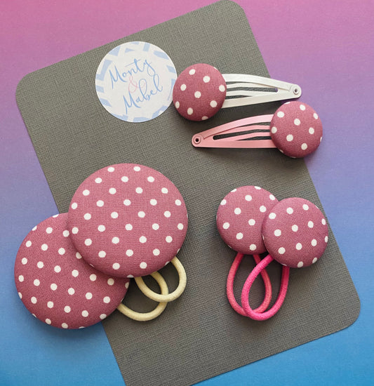 Dusky Pink Polka Dot